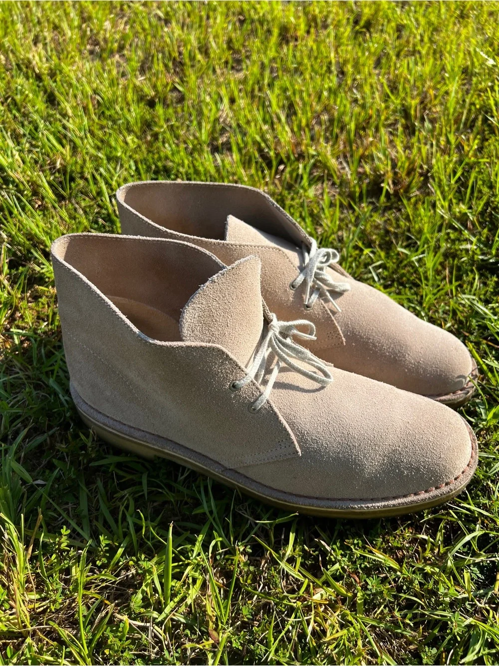 Clarks clean lightly